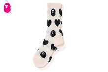I LOVE BAPE MONOGRAM SOCKS