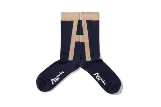 【 BAPE BY KAZUKI KURAISHI 】 “A” LOGO SOCKS