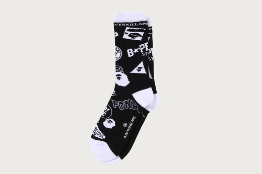 BAPE GRAPHIC PATTERN SOCKS UNDERWEAR