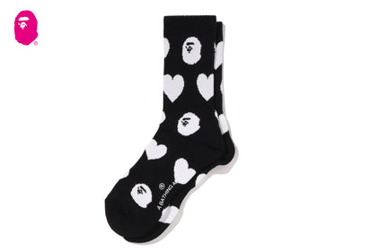 I LOVE BAPE MONOGRAM SOCKS