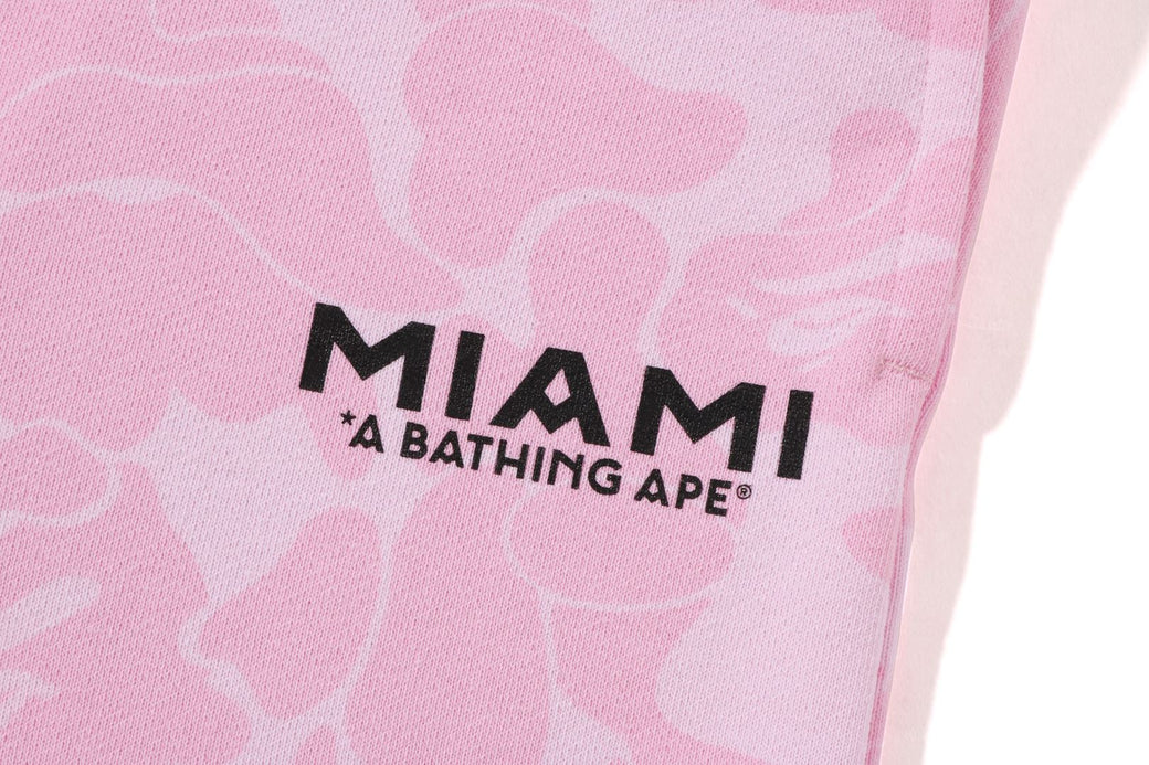 BAPE X INTER MIAMI CF 】CAMO SWEAT SHORTS | bape.com