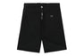 BAPE BLACK LOGO SHORTS WITH TWEED HEM