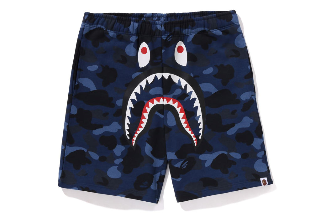 COLOR CAMO SHARK SWEAT SHORTS | bape.com