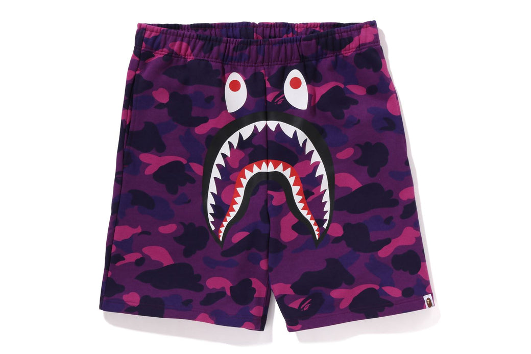 COLOR CAMO SHARK SWEAT SHORTS | bape.com