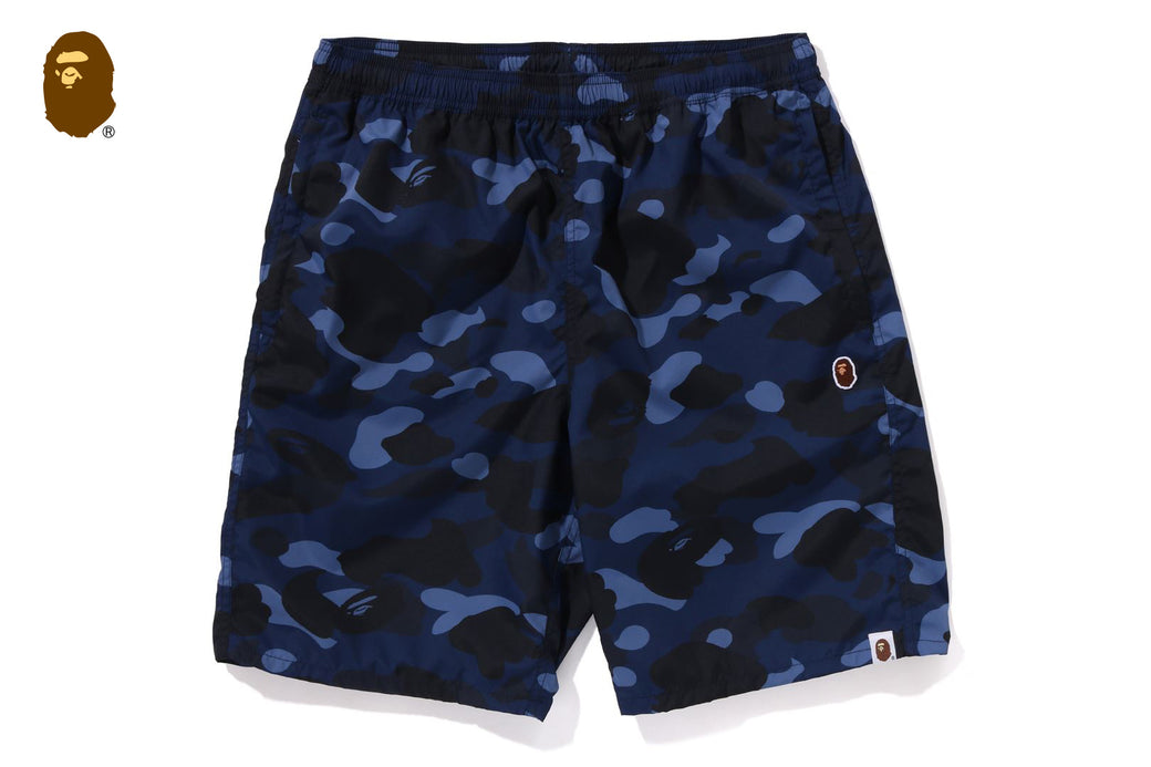 COLOR CAMO APE HEAD ONE POINT BEACH SHORTS | bape.com