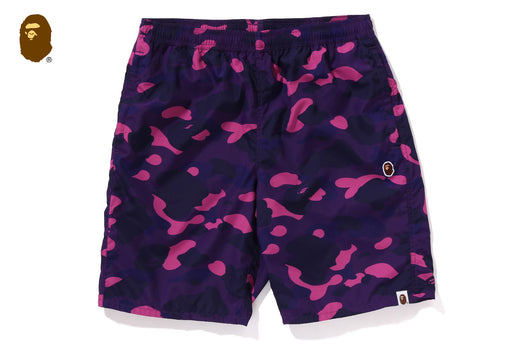 COLOR CAMO APE HEAD ONE POINT BEACH SHORTS | bape.com