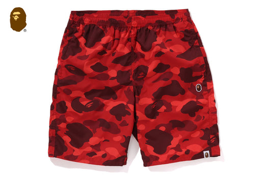 COLOR CAMO APE HEAD ONE POINT BEACH SHORTS | bape.com