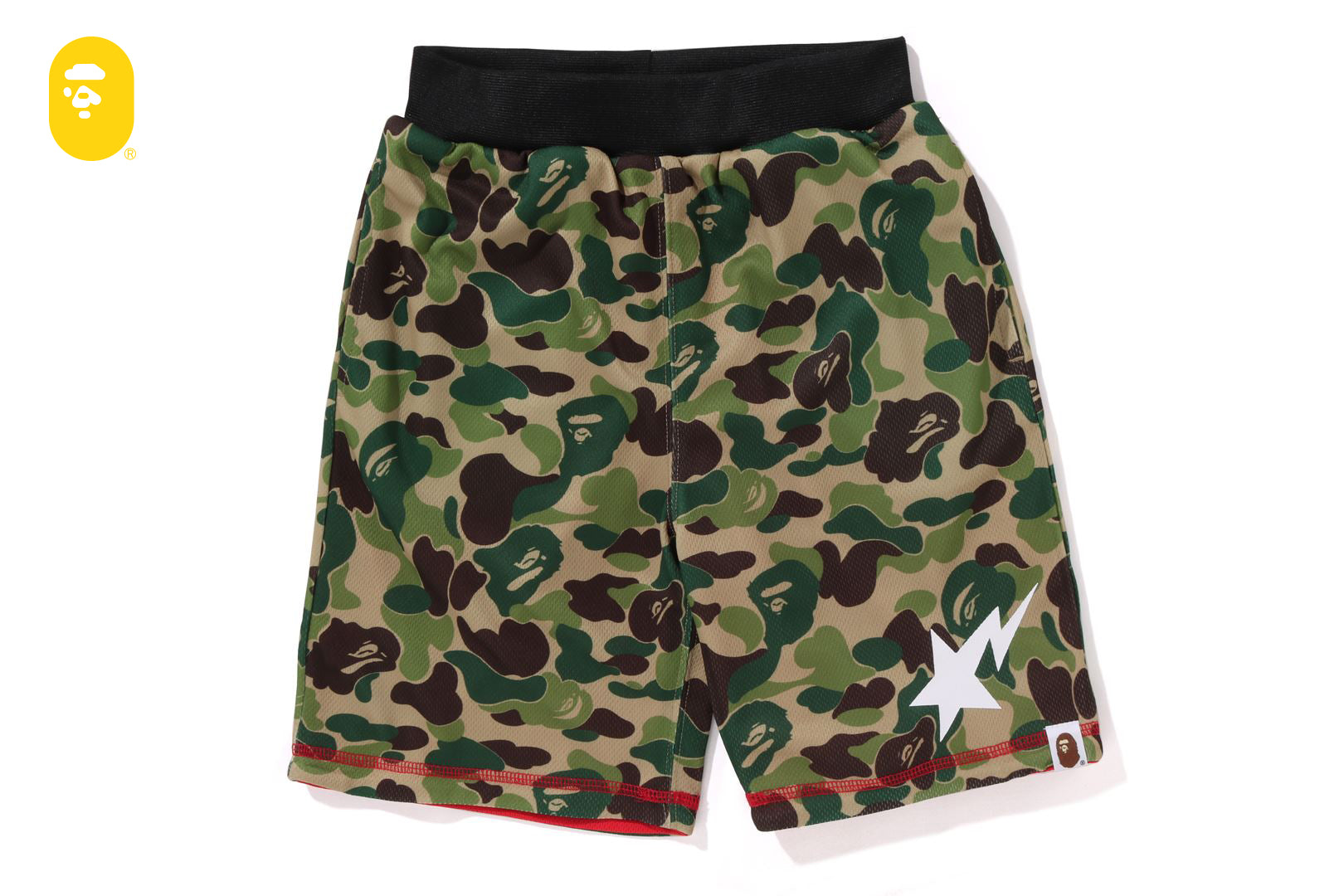 ABC CAMO MESH REVERSIBLE SHORTS | bape.com