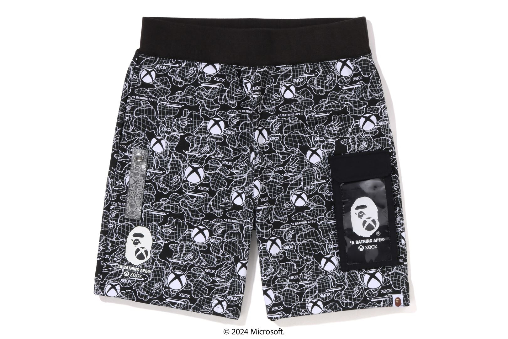 【限定コラボ】BAPE X XBOX CAMO SWEAT SHORTS 001SPK731901_BLK_A_R.jpg?v=