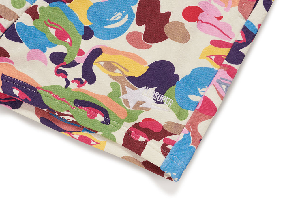 BAPE X KIDSUPER 】CAMO SWEAT SHORTS | bape.com