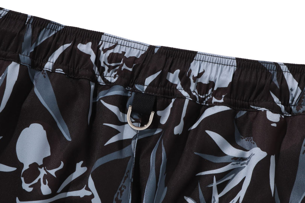 BAPE X MMJ 】TROPICAL SKULL CAMO RELAXED FIT SHORTS 16TH