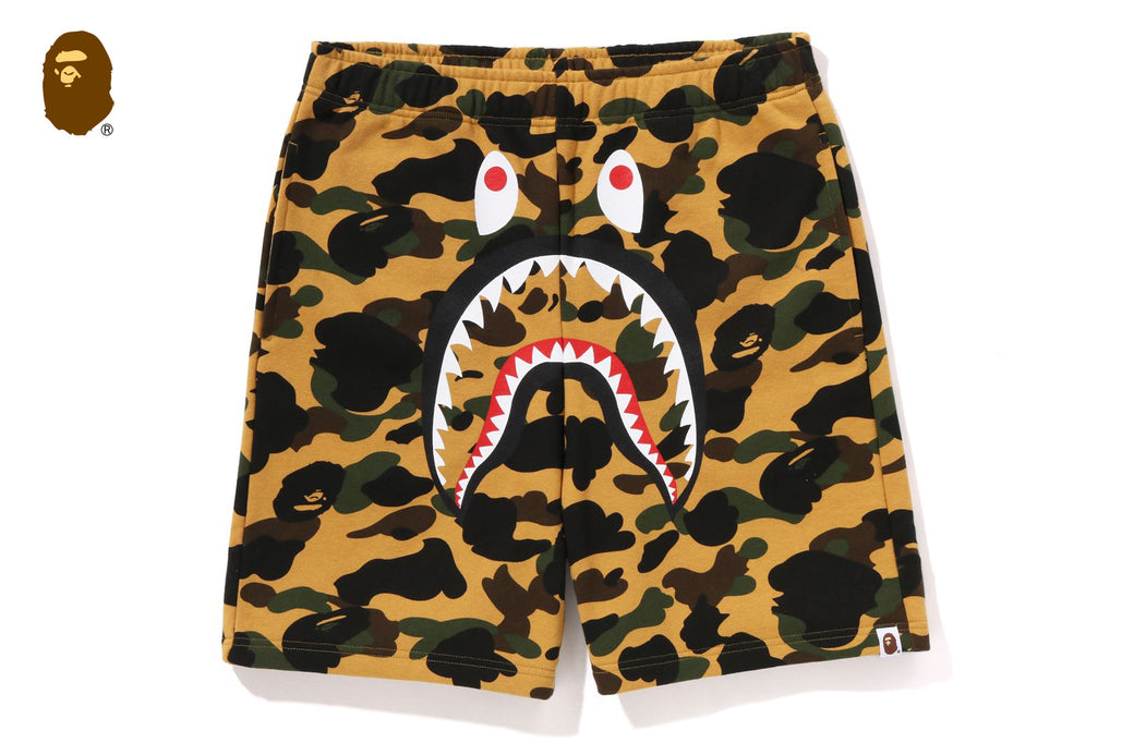 1ST CAMO SHARK REGULAR FIT SWEAT SHORTS | bape.com