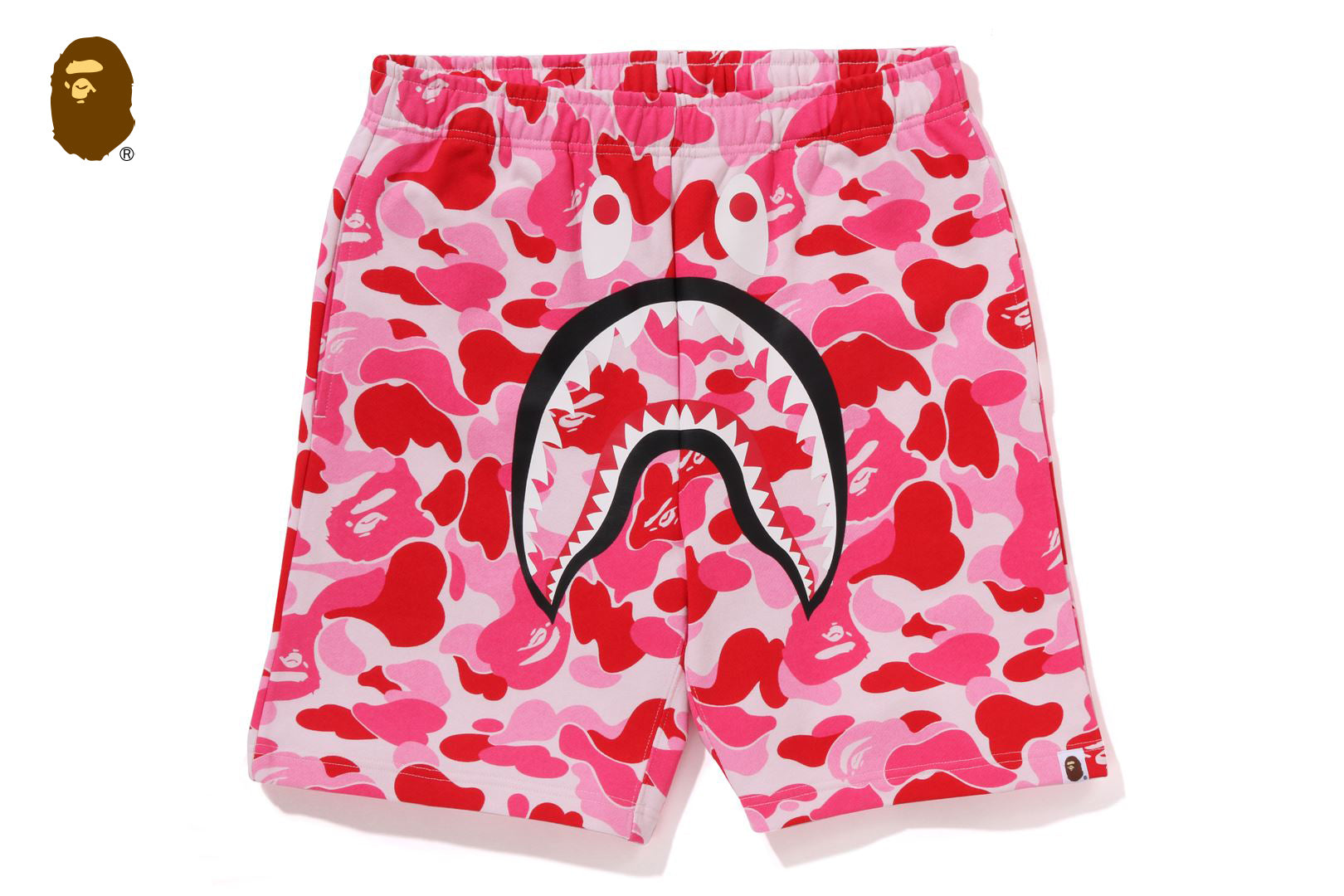 ABC CAMO SHARK SWEAT SHORTS | bape.com