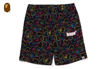 NEON CAMO REGULAR FIT SWEAT SHORTS