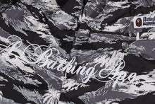 PALM TREE CAMO RELAXED FIT BEACH SHORTS