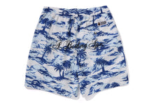 PALM TREE CAMO RELAXED FIT BEACH SHORTS