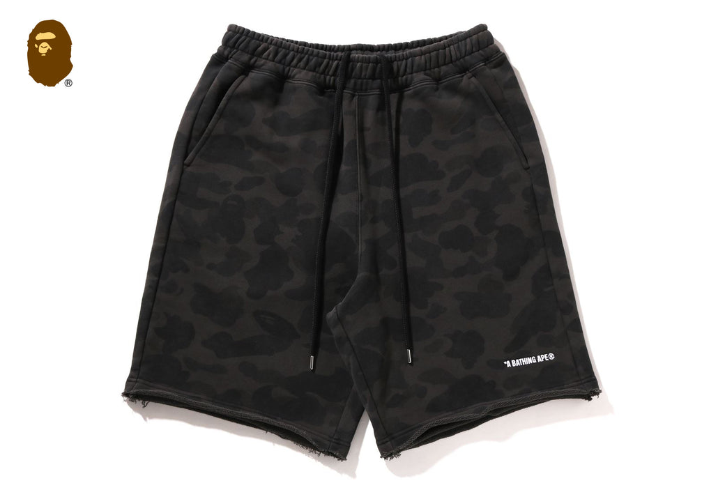 1ST CAMO HEAVY WASHED RELAXED FIT SWEAT SHORTS | bape.com
