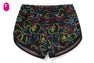 NEON CAMO JACQUARD TRACK SHORTS