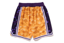 【 BAPE X M&N NBA 】LOS ANGELES LAKERS SWINGMAN SHORTS