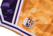 【 BAPE X M&N NBA 】LOS ANGELES LAKERS SWINGMAN SHORTS