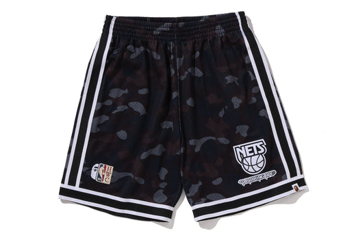 【 BAPE X M&N NBA 】NEW JERSEY NETS SWINGMAN SHORTS