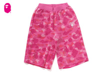 COLOR CAMO APE HEAD SEQUIN SWEAT SHORTS