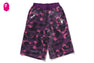 COLOR CAMO APE HEAD SEQUIN SWEAT SHORTS