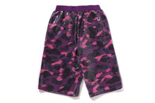 COLOR CAMO APE HEAD SEQUIN SWEAT SHORTS