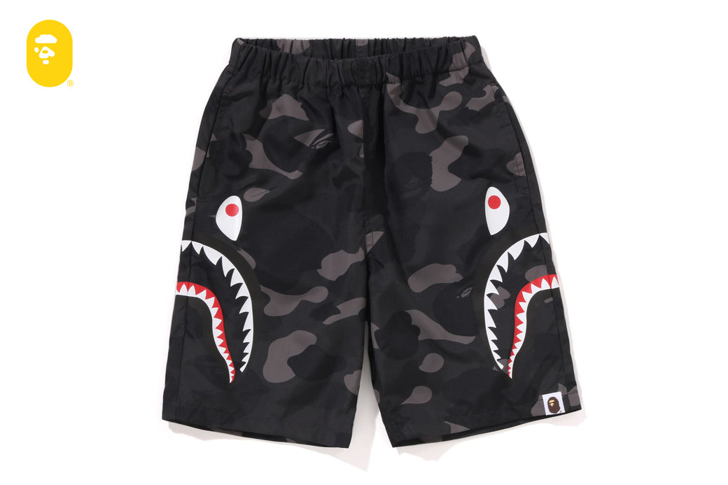 COLOR CAMO SIDE SHARK BEACH SHORTS | bape.com