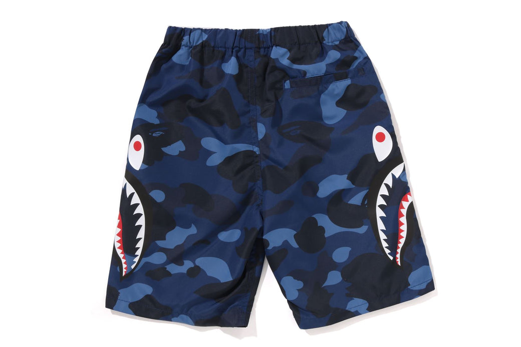 COLOR CAMO SIDE SHARK BEACH SHORTS | bape.com