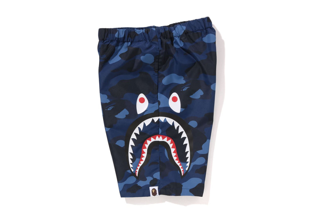 COLOR CAMO SIDE SHARK BEACH SHORTS | bape.com