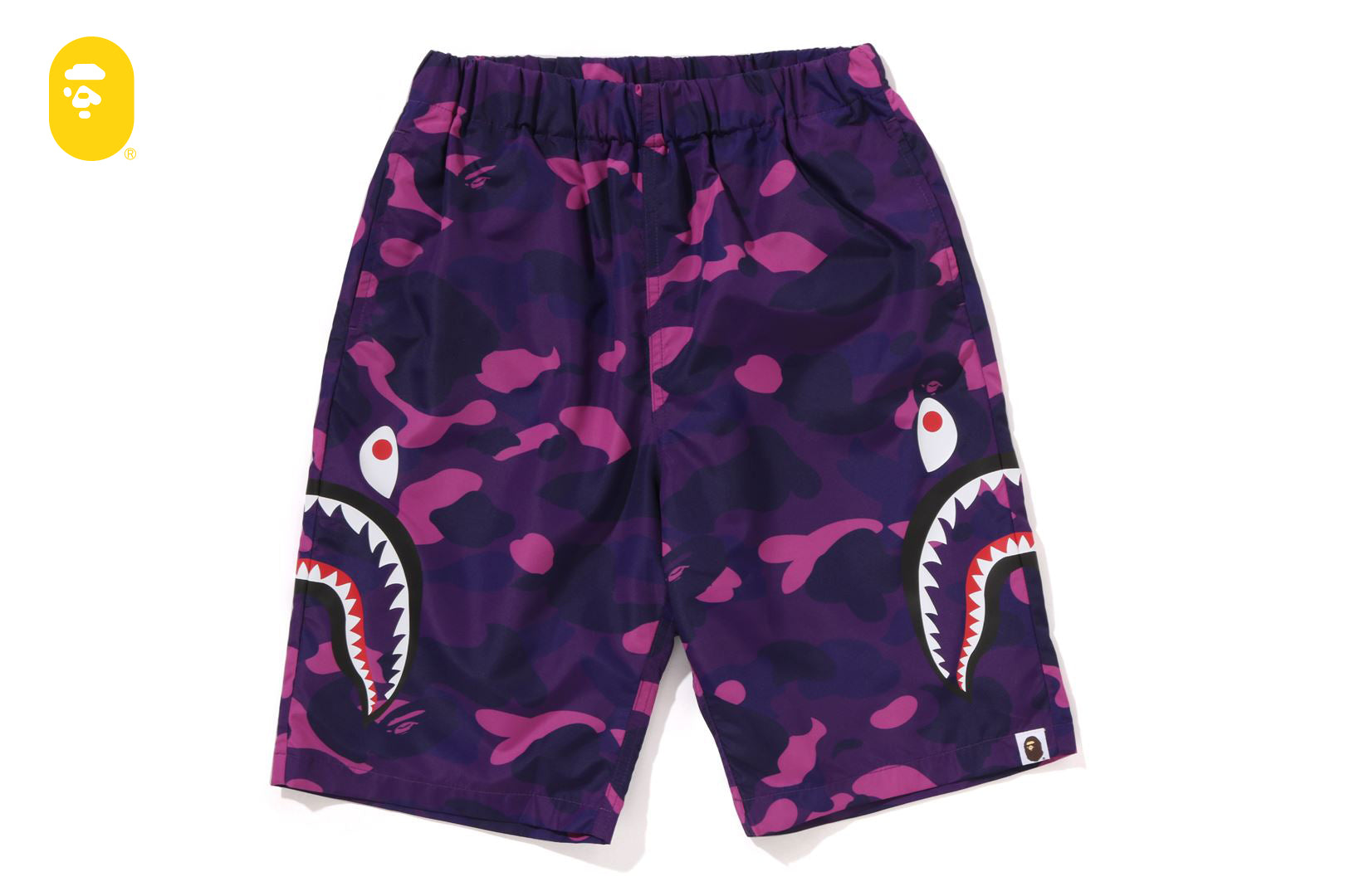 COLOR CAMO SIDE SHARK BEACH SHORTS | bape.com