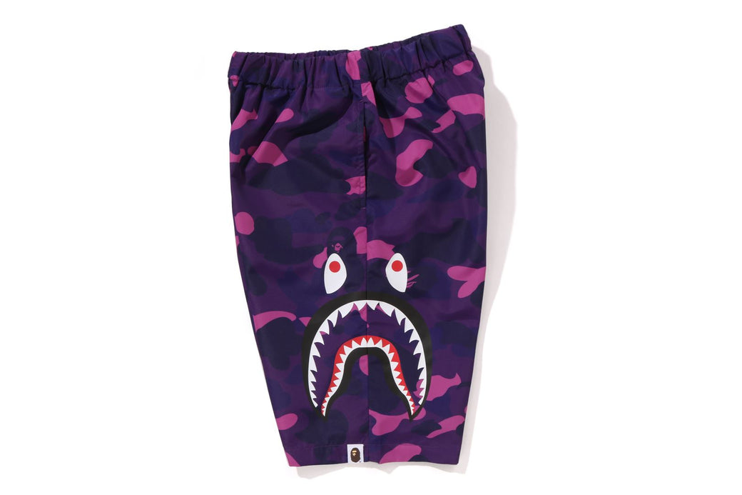 COLOR CAMO SIDE SHARK BEACH SHORTS | bape.com