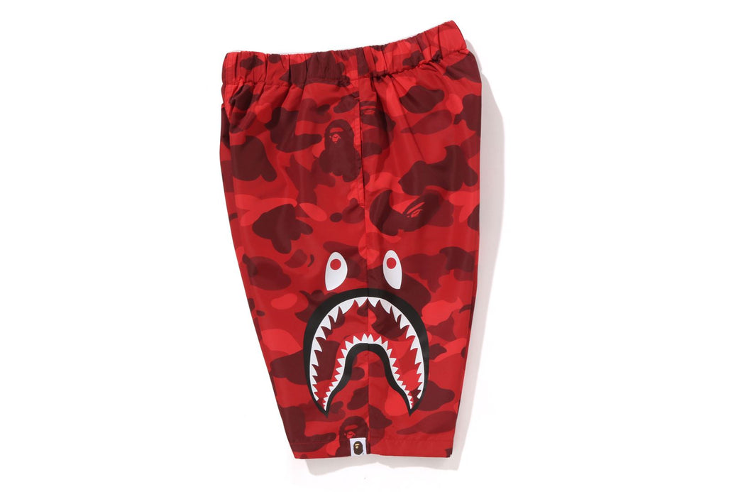 COLOR CAMO SIDE SHARK BEACH SHORTS | bape.com