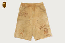 FAKE PRINT RELAXED FIT SWEAT SHORTS