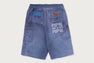 FAKE PRINT RELAXED FIT SWEAT SHORTS