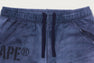 FAKE PRINT RELAXED FIT SWEAT SHORTS