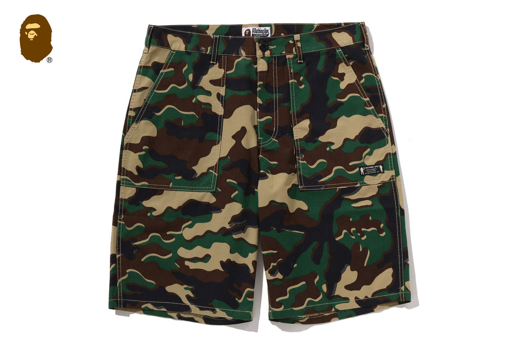 GLITCH WOODLAND CAMO SHORTS | bape.com