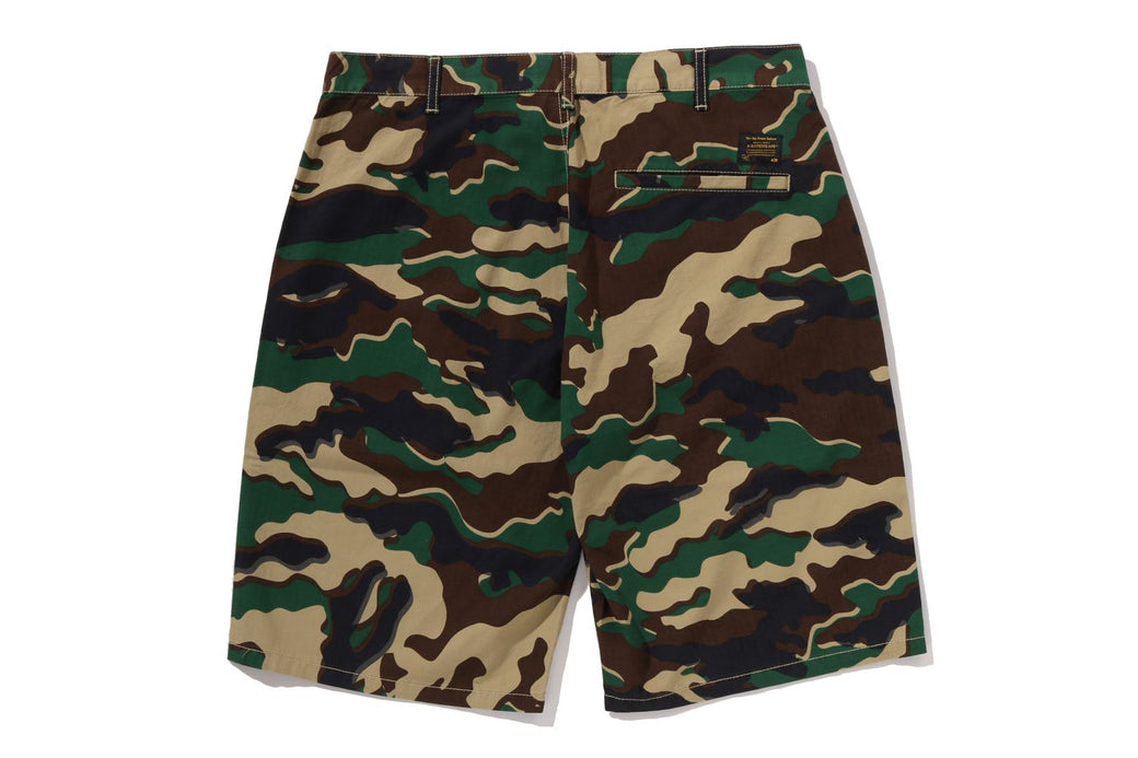 BAPE Woodland Camo カーゴ ハーフパンツ GLITCH WOODLAND CAMO SHORTS | bape.com
