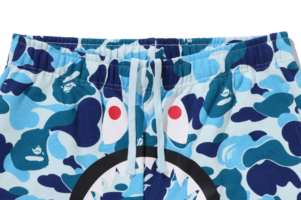 ABC CAMO SHARK SWEAT SHORTS | bape.com
