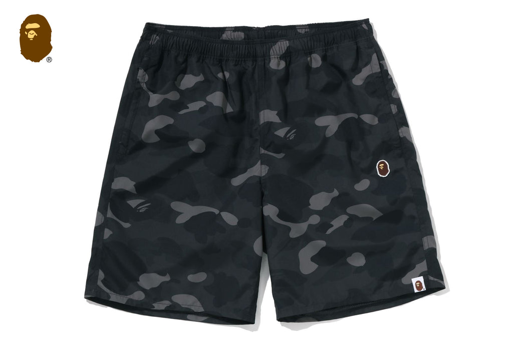 COLOR CAMO APE HEAD ONE POINT BEACH SHORTS | bape.com