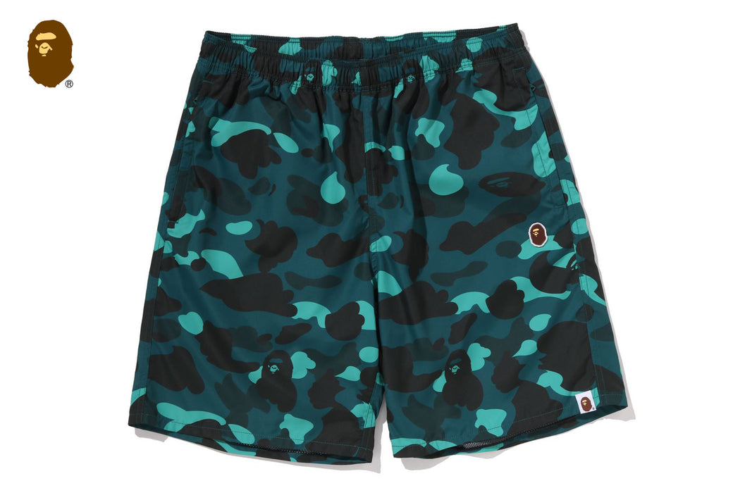 COLOR CAMO APE HEAD ONE POINT BEACH SHORTS | bape.com