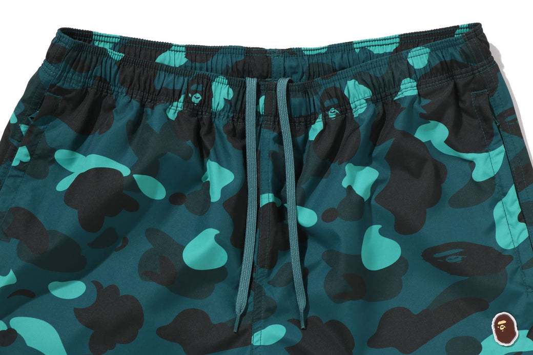 COLOR CAMO APE HEAD ONE POINT BEACH SHORTS | bape.com