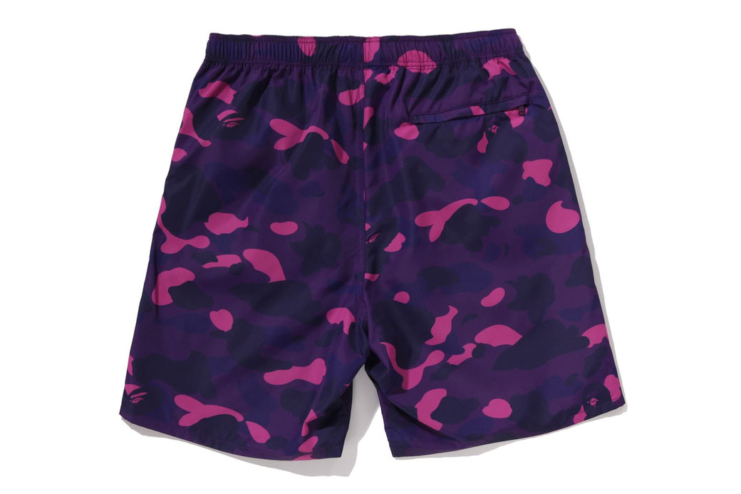 COLOR CAMO APE HEAD ONE POINT BEACH SHORTS | bape.com
