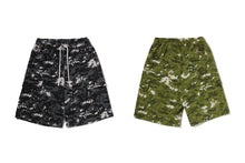 MULTI PIXEL CAMO BAPE STA LOGO CARGO RELAXED FIT SWEAT SHORTS