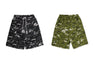 MULTI PIXEL CAMO BAPE STA LOGO CARGO RELAXED FIT SWEAT SHORTS