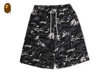 MULTI PIXEL CAMO BAPE STA LOGO CARGO RELAXED FIT SWEAT SHORTS