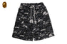 MULTI PIXEL CAMO BAPE STA LOGO CARGO RELAXED FIT SWEAT SHORTS