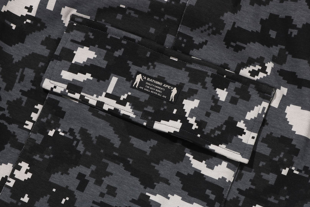 MULTI PIXEL CAMO BAPE STA LOGO CARGO RELAXED FIT SWEAT SHORTS