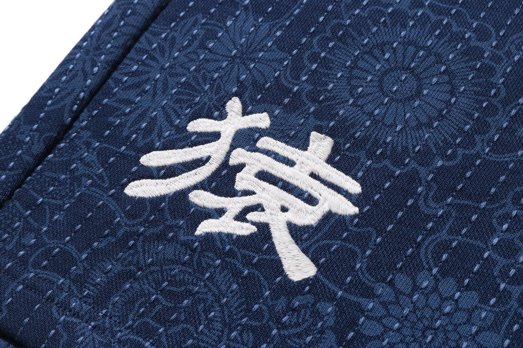 JAPANESE INDIGO ART CAMO RELAXED FIT SWEAT SHORTS | bape.com